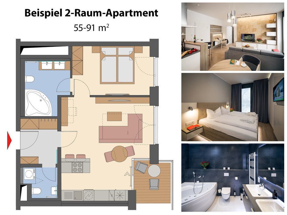 리시덴츠 암 츠스윙 드레스덴 외부 사진 A typical room layout